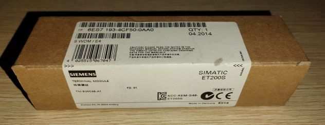 Siemens Terminal Module ET200S 6ES7 193-4CF50-0AA0 nuovo