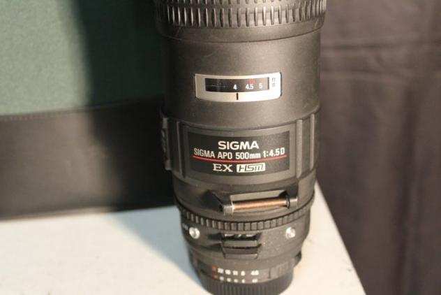 Sigma EX HSM APO 500mm F4.5 D attacco Nikon Teleobiettivo