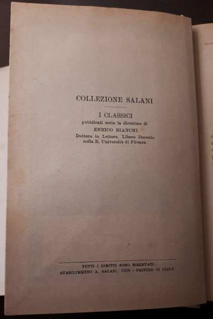 SILVIO PELLICO, PROSE E POESIE, ADRIANO SALANI 1 Ed, 1926.