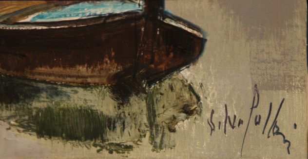 Silvio Polloni pittore olio su tela scorcio Firenze