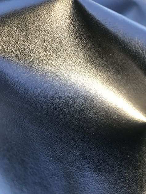 Similpelle nappa da tappezzeria colore nero