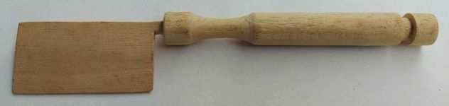 Singolo utensile di legno Marchio Giovanni Rana, spalma burro o marmellata