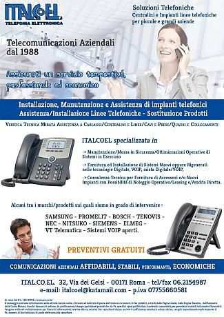 Sistemi Telefonici per Aziende, Uffici, Abitazioni, Vendita e Assistenza.