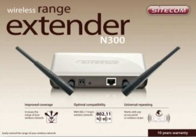 SITECOM range extender wireless N300-WL330(wi-fi ethernet)