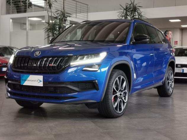 Skoda Kodiaq 2.0 BiTDI SCR 4x4 DSG RS7 POSTIRADIO DABSEDILI RISCALDATITELECAMERA