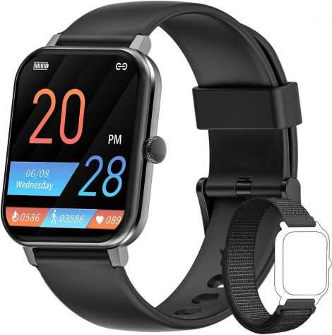 Smartwatch,Orologio Fitness Tracker Uomo,1,69quot Blackview