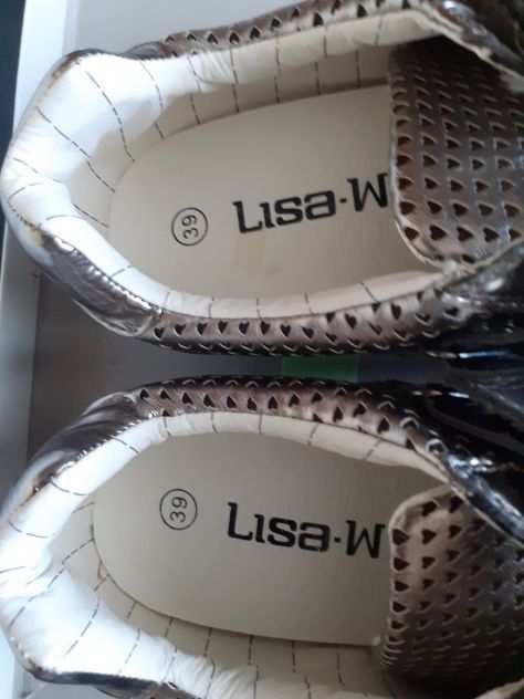 Sneackers argento lucide n. 39 piccolo