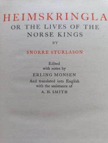 Snorre Sturlason - Heimskringla or the Lives of the Norse Kings - 1932
