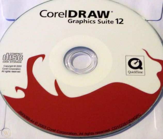 Software di grafica professionale Corel Draw, varie versioni