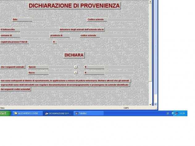 SOFTWARE GESTIONALE ALLEVAMENTO OVINI SU PENDRIVE