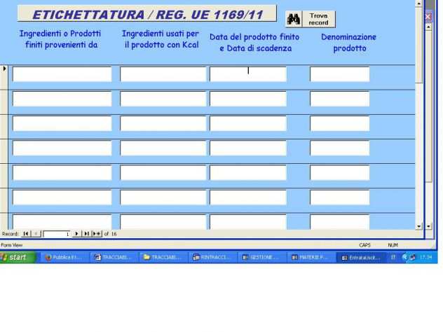 SOFTWARE GESTIONALE quotTRACCIABILITA AGROALIMENTAREquot