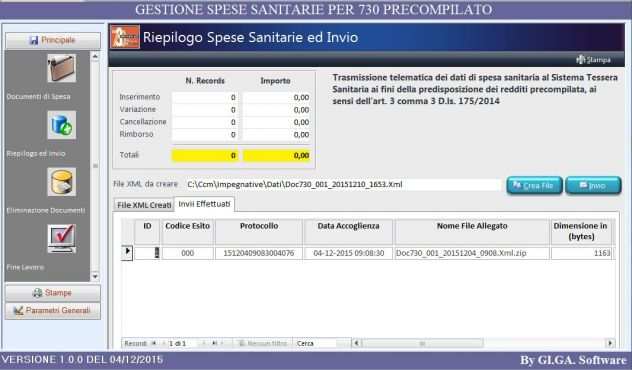 Software Invio Spese Sanitarie 730 Precompilato