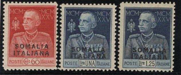 Somalia italiana 19251926 - Serie completa quotGiubileo del Requot, nuova gomma integra, dent. 11, - Sassone n. 6769