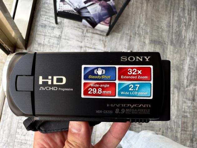 Sony Handycam HDR-CX220E Full HD  Acc.  Videocamera digitale