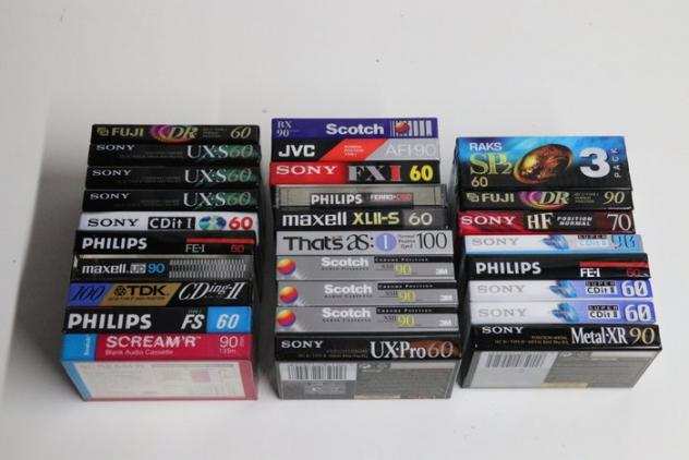 Sony - Scotch Fuji Jvc Tdk Jvc Maxell Philips Thats - Modelli vari - Audiocassette