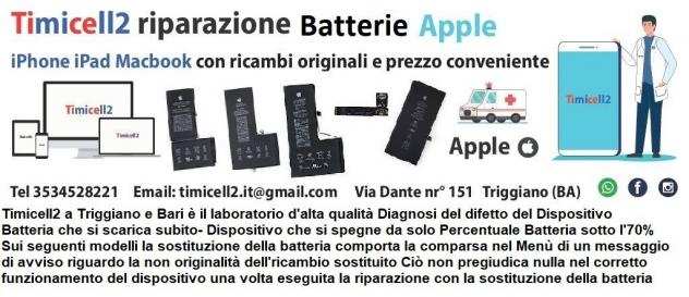 Sostituzione batterie iPhone da Timicell2