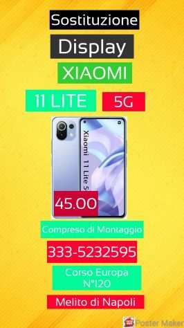 Sostituzione Display Xiaomi 11 Lite 5G