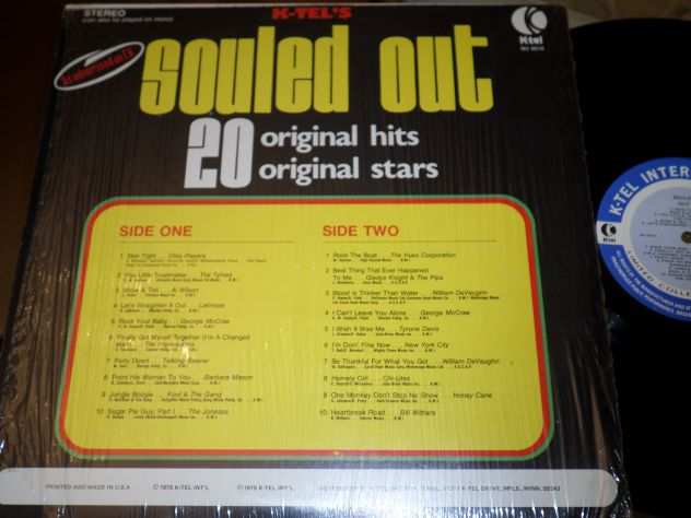 SOULED OUT 20 Original Hit 1975 - LP  33 giri Bill Withers, Chi-Lights - K-tel