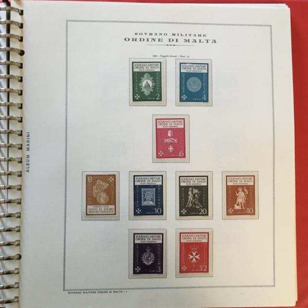 Sovrano militare ordine di Malta 19651978 - Bellissima collezione SMOM Sovrano Militare Ordine Malta francobolli nuovi,foglietti e buste FDC