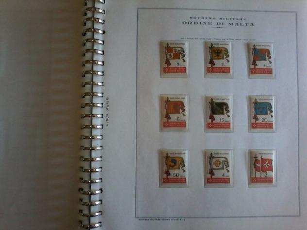 Sovrano militare ordine di Malta 19661980 - Collezione su album Marini MNH  con foglietti e servizi