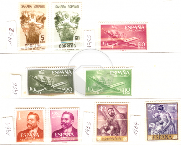 SPAGNA 1952-1971 lotto francobolli nuovi