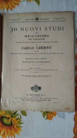 SPARTITO MUSICALE  C. CZERNY