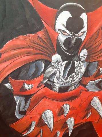 Spawn - llustrazione originale di Marco Itri - Pagina sciolta - Prima edizione - (2023)