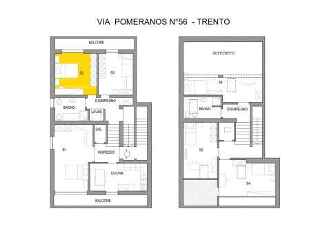 Spaziosa singola a Trento Sud TNPMR56-AS2