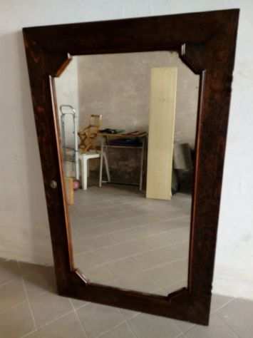 Specchio Antico Restaurato Ex sportello Armadio