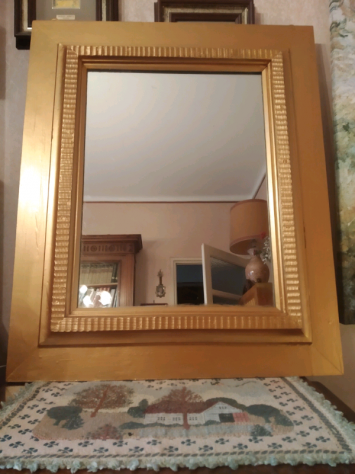 Specchio legno cornice con doratura