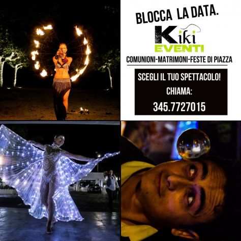 Spettacoli del fuoco farfalle luminose giocolieri trampolieri Kiki Eventi