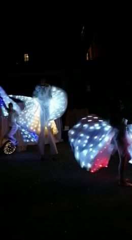 Spettacolo giocoleria led luminosa spettacolo farfalle luminose 3478497587