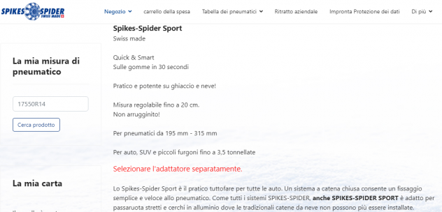 Spikes Spider Sport mis. quotMquot solo ragni (LEGGERE BENE ANNUNCIO)