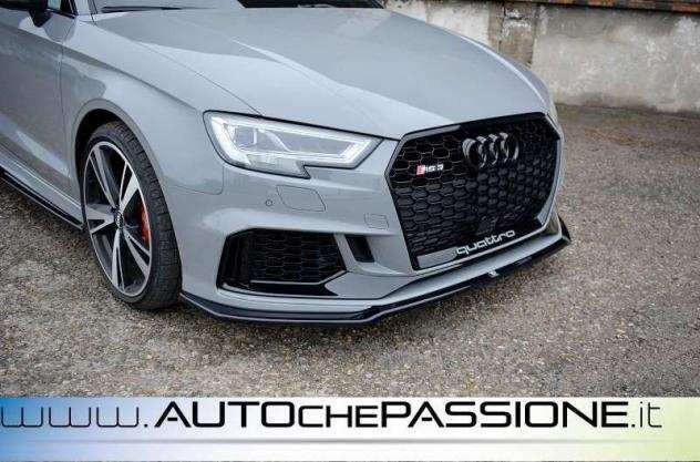 Splitter Spoiler anteriore V2 per AUDI RS3 8V FACELIFT SEDAN 2017