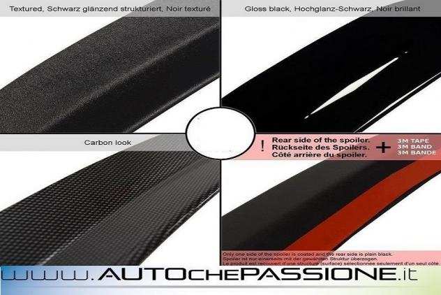 Spoiler per Audi A4 B8 Avant 2008 2011 Carbon Look trama carbonio
