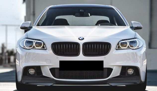 SPOILER SOTTO PARAURTI ANTERIORE PER BMW SERIE 5 F10 F11 SPLITTER NERO LUCIDO