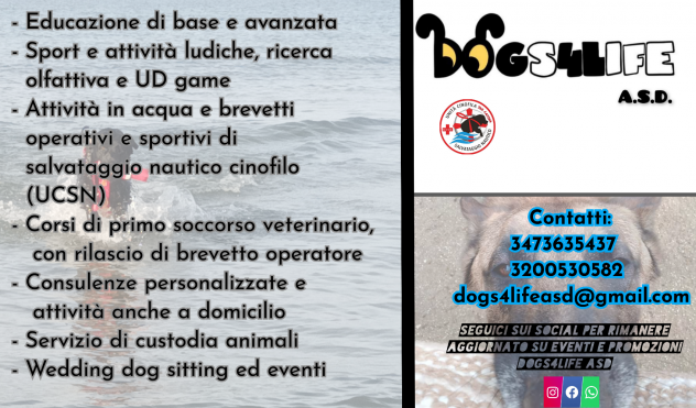 Sport cinofili ed educazione