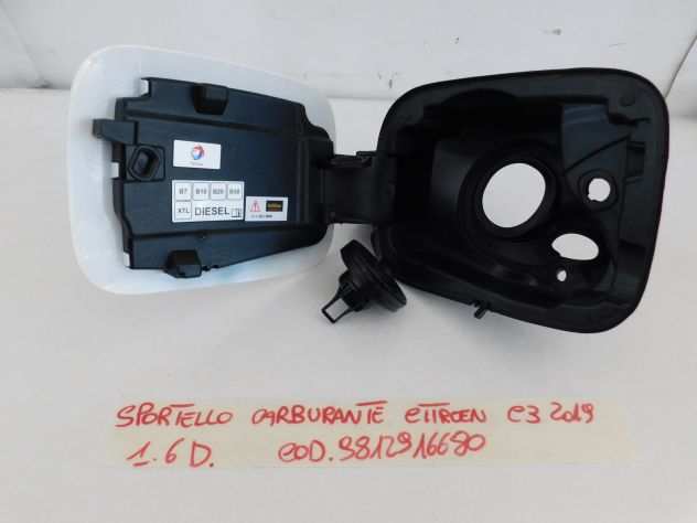 sportello sportellino carburante citroen c3 1.6 diesel 9812916680