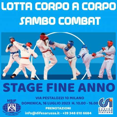 STAGE DI SAMBO COMBAT E LOTTA SPORTIVA CORPO A CORPO A MILANO