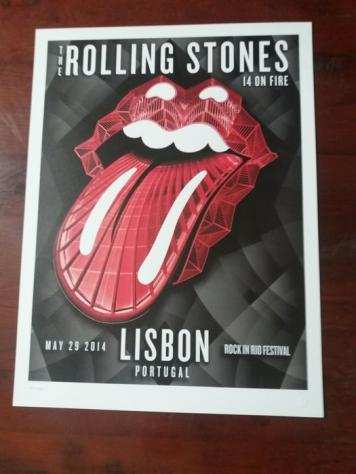 Stampa Litografica - The Rolling Stones - The Rolling Stones - 14 on Fire - Portugal - 142500 - Litografia originale