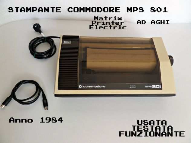 Stampante Commodore MPS 801 (completa) Funzionante