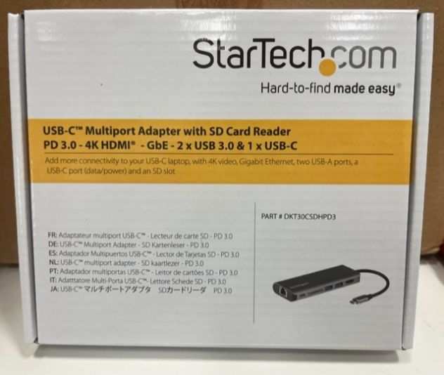 StarTech Adattatore Usb-C Multiporta con 4K Hdmi SD Card Reader