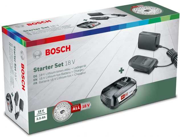 Starter Set 18 V batteria da 2,5 Ah