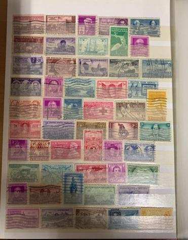 Stati Uniti dAmerica 18831991 - USA - 2 fogli interi, 10 libretti nuovi e oltre 900 francobolli usati, catalogo circa Euro 1400