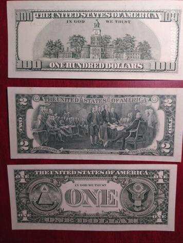 Stati Uniti dAmerica - 3 banknotes - Various dates