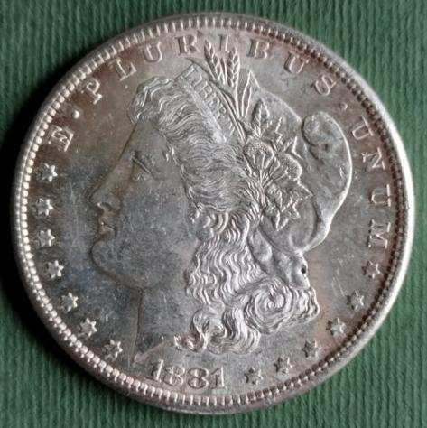 Stati Uniti. Morgan Dollar 1881-S (Senza Prezzo di Riserva)