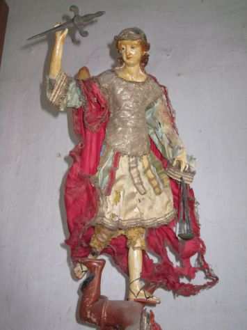Statua ORIGINALE del 700 raffigurante S. Michele Arcangelo