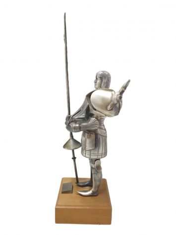 Statua soldati con armatura argento massiccio
