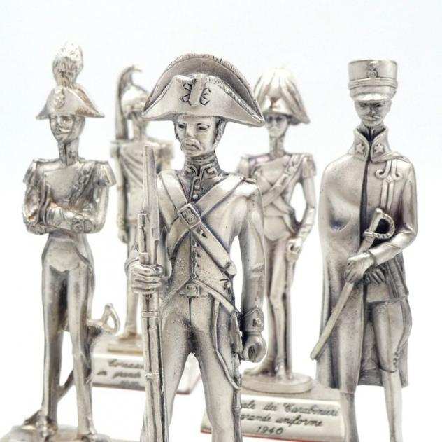Statuetta militare in miniatura - Creazioni Hydra Linea - Collezione 5 Miniature (14 cm) in Piombo Arma dei Carabinieri, in Scatola - Piombo - 1960-19