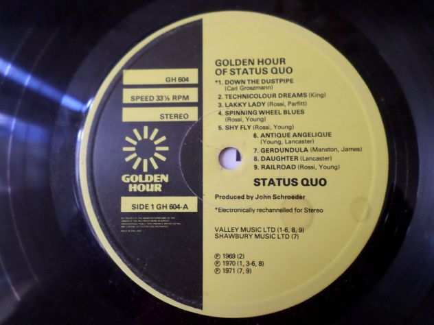 STATUS QUO - Down The Dustpipe - LP  33 giri 1975